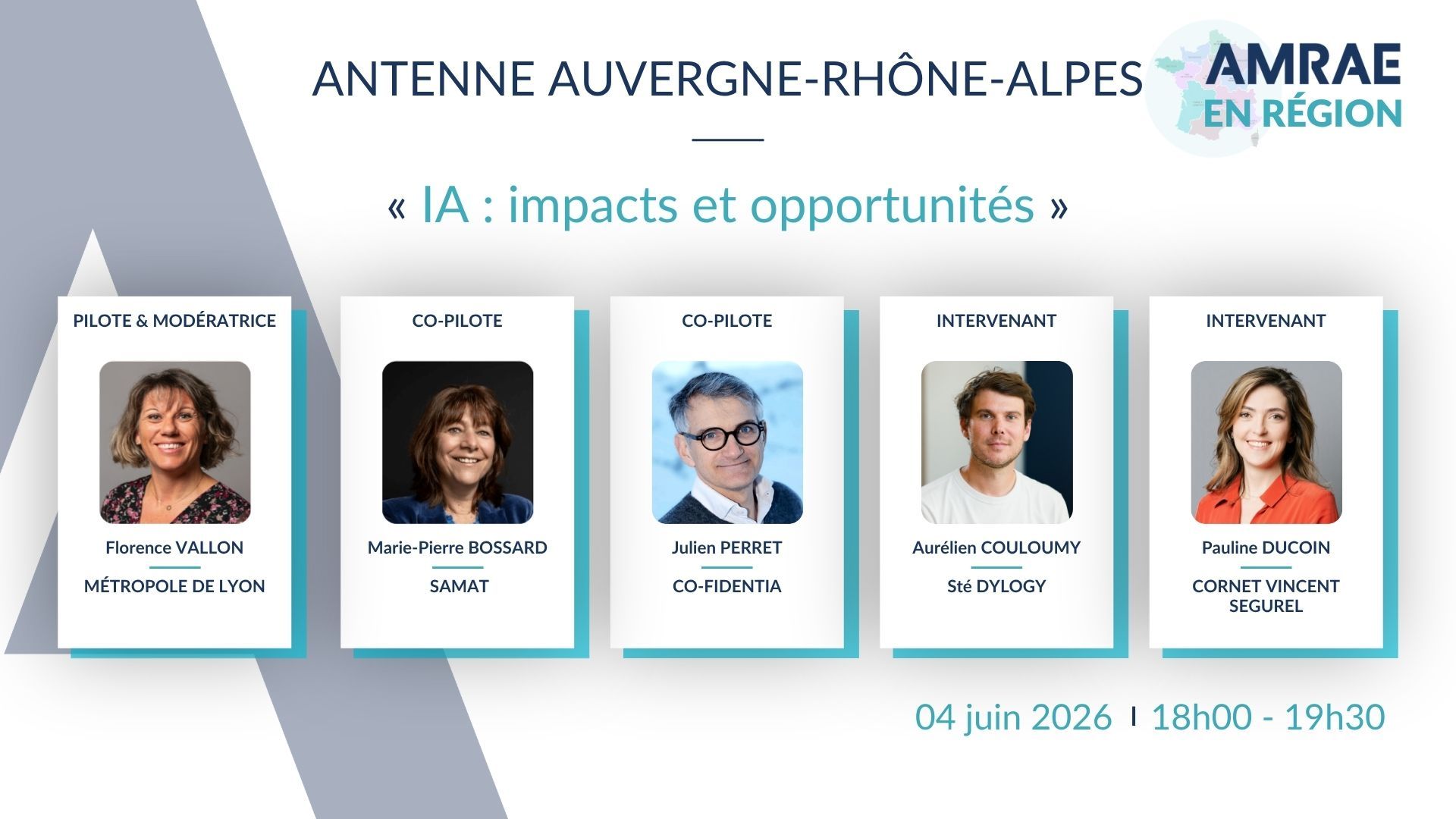 Présentation de la réunion AuRA du 4 juin 2026