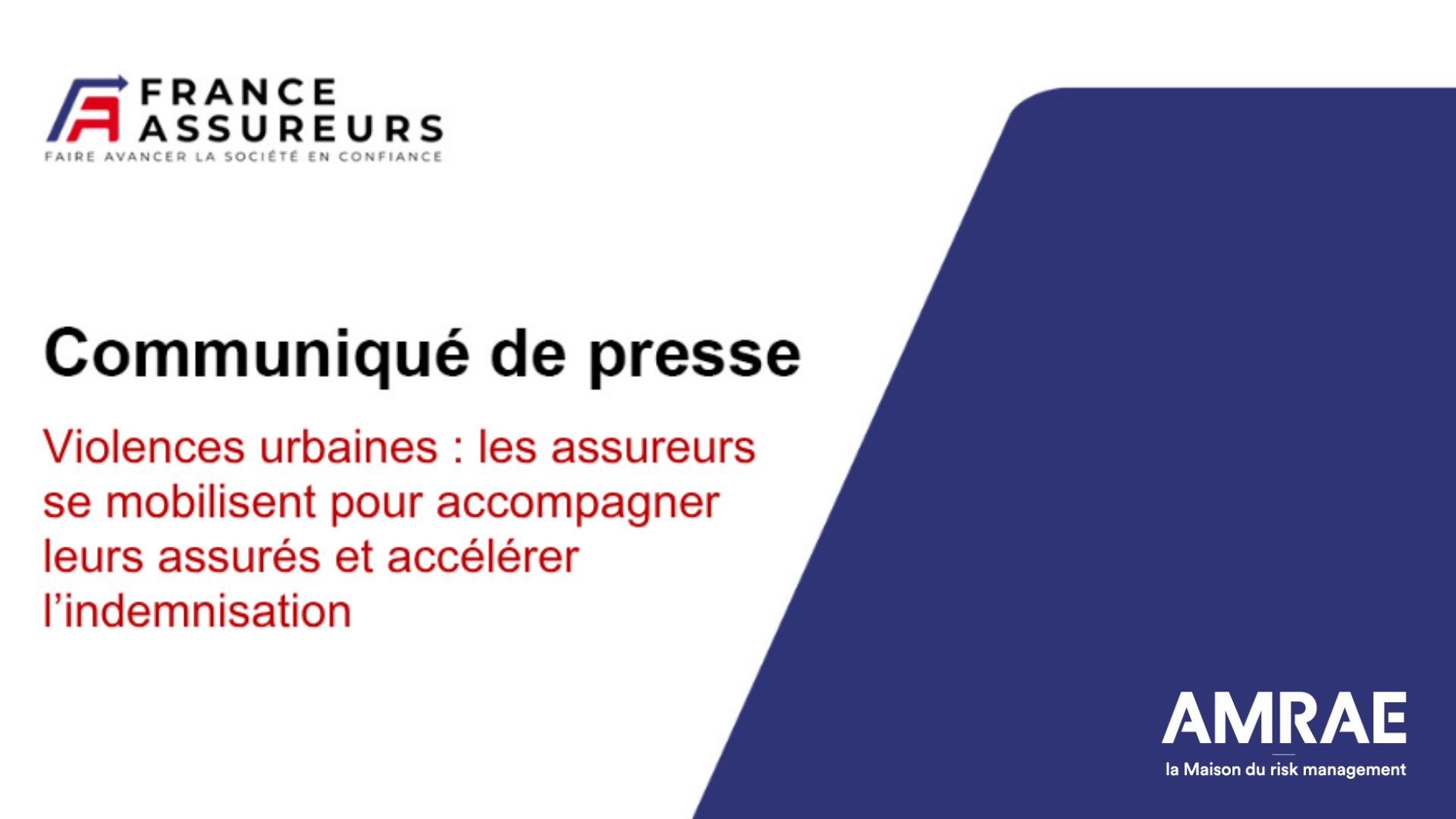 Violences urbaines : les assureurs se mobilisent pour accompagner leurs assurés et accélérer l’indemnisation