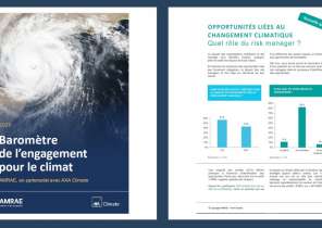 Baromètre 2023 de l'engagement pour le climat Amrae, en partenariat avec AXA Climate