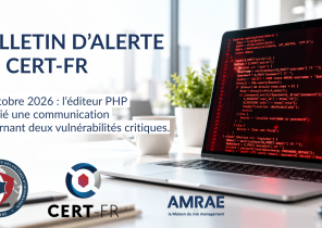 Bulletin d'alerte du CERT-FR - Editeur PHP